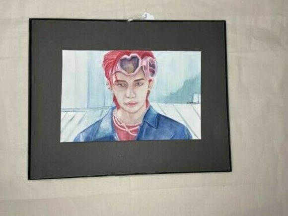 Maniac Hyunjin Stray Kids Watercolor - Picture 1 of 3